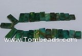 CTD2668 Top drilled 14*27mm - 16*42mm rectangle agate jasper beads