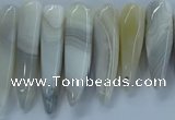 CTD2681 Top drilled 8*25mm - 10*50mm bullet agate beads wholesale