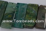 CTD2695 Top drilled 16*22mm - 16*55mm rectangle agate beads