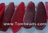 CTD2702 15.5 inches 10*25mm - 18*50mm freeform agate beads