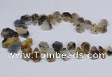 CTD2732 Top drilled 15*20mm - 25*35mm freeform montana agate beads