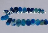 CTD2747 Top drilled 18*25mm - 22*40mm freeform agate beads