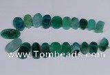 CTD2748 Top drilled 18*25mm - 22*40mm freeform agate beads