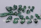 CTD2750 Top drilled 18*25mm - 25*50mm freeform druzy agate beads