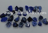 CTD2751 Top drilled 18*25mm - 25*45mm freeform druzy agate beads