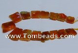 CTD2756 Top drilled 25*30mm - 35*45mm freeform agate beads