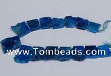 CTD2758 Top drilled 25*30mm - 35*45mm freeform agate beads