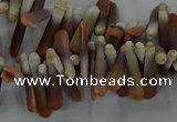 CTD2767 Top drilled 4*20mm - 6*22mm sticks sea urchin shell beads