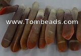 CTD2768 Top drilled 6*30mm - 8*35mm sticks sea urchin shell beads