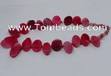 CTD2783 Top drilled 15*25mm - 25*40mm oval agate gemstone beads