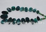 CTD2785 Top drilled 15*25mm - 25*40mm oval agate gemstone beads