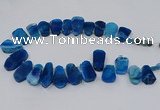 CTD2807 Top drilled 15*30mm - 20*40mm freeform agate gemstone beads