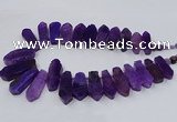 CTD2820 Top drilled 15*30mm - 18*45mm sticks agate gemstone beads