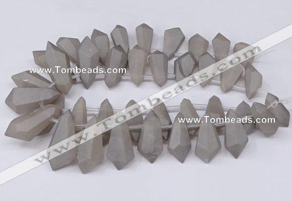 CTD2861 Top drilled 15*20mm - 22*50mm sticks plated quartz beads