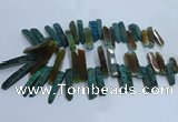 CTD2912 Top drilled 8*35mm - 10*65mm sticks agate beads