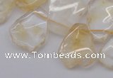 CTD302 Top drilled 15*20mm - 20*25mm freeform citrine gemstone beads