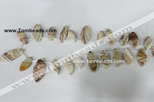 CTD32 Top drilled 11*23mm – 15*35mm marquise agate gemstone beads