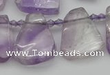 CTD336 Top drilled 15*20mm - 25*30mm freeform amethyst beads
