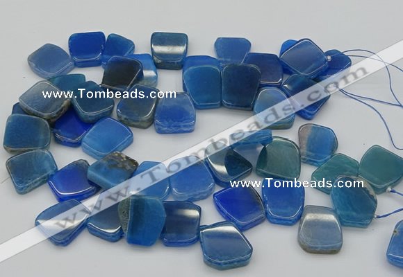 CTD341 Top drilled 15*20mm - 25*30mm freeform agate beads