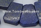 CTD3510 Top drilled 15*25mm - 25*35mm freeform lapis lazuli beads