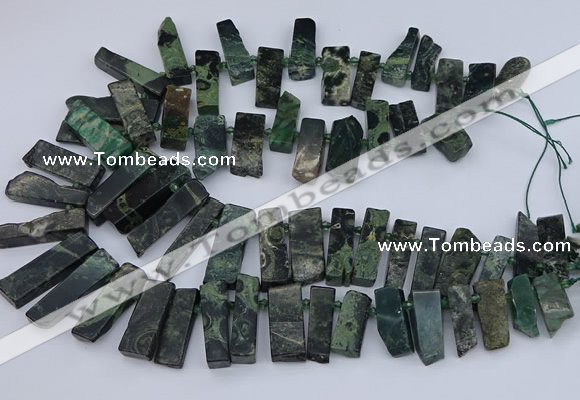 CTD3521 Top drilled 10*20mm - 12*40mm sticks kambaba jasper beads