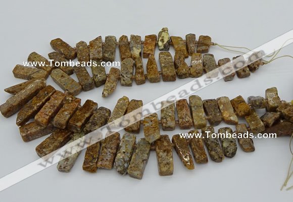 CTD3545 Top drilled 10*20mm - 12*35mm sticks opal gemstone beads