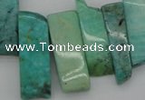 CTD355 Top drilled 10*28mm - 10*50mm wand Russian amazonite beads