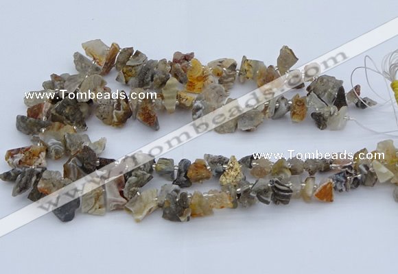 CTD3591 Top drilled 8*10mm - 15*25mm freeform druzy agate beads