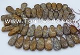 CTD3597 Top drilled 10*22mm - 20*45mm freeform opal gemstone beads