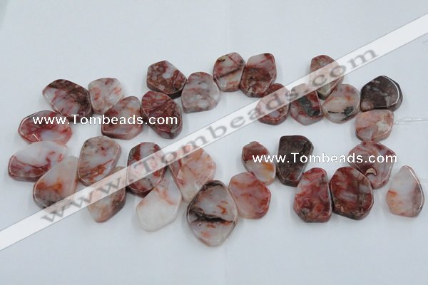 CTD360 Top drilled 18*25mm - 25*35mm freeform agate gemstone beads