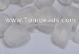 CTD3600 Top drilled 10*14mm - 13*18mm nuggets white crystal beads