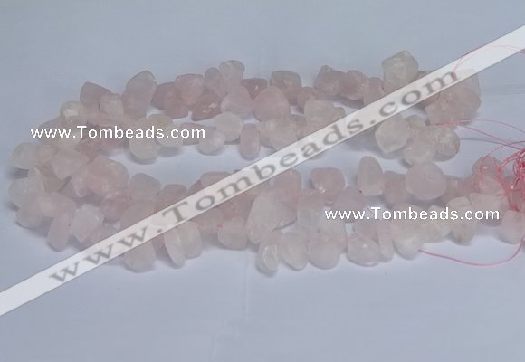 CTD3601 Top drilled 10*14mm - 13*18mm nuggets rose quartz beads