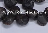 CTD3605 Top drilled 10*14mm - 13*18mm nuggets garnet beads