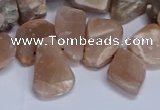 CTD3607 Top drilled 10*14mm - 13*18mm nuggets moonstone beads