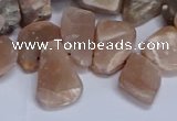 CTD3607 Top drilled 10*14mm - 13*18mm nuggets moonstone beads