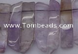 CTD366 Top drilled 10*25mm - 10*45mm wand amethyst beads