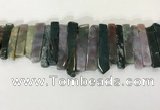 CTD3732 Top drilled 8*20mm - 10*50mm sticks Indian agate beads