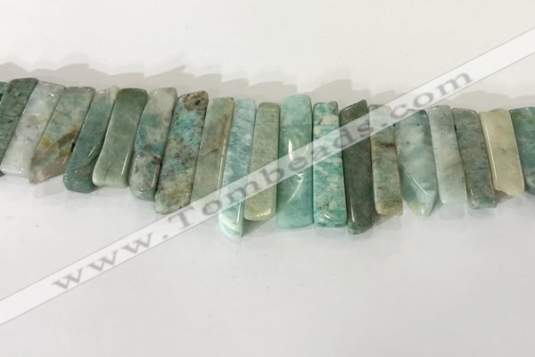 CTD3735 Top drilled 8*20mm - 10*50mm sticks amazonite gemstone beads