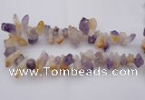 CTD376 Top drilled 15*20mm - 18*25mm nuggets amethyst & citrine beads