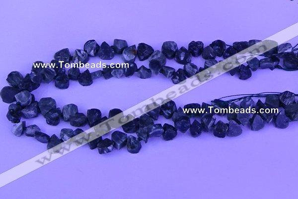 CTD3861 Top drilled 8*10mm - 10*12mm freeform seraphinite beads