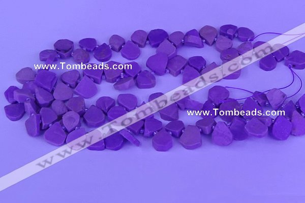 CTD3872 Top drilled 10*12mm - 14*16mm freeform kunzite beads