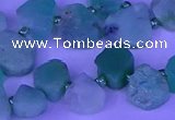 CTD3874 Top drilled 8*10mm - 12*14mm freeform Australia chrysoprase beads