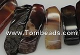 CTD388 Top drilled 10*20mm - 12*55mm wand agate gemstone beads