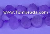 CTD3886 Top drilled 8*10mm - 10*14mm freeform kunzite beads