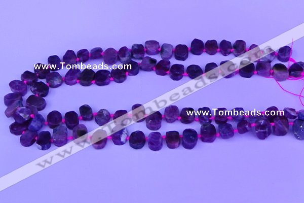 CTD3887 Top drilled 8*10mm - 10*14mm freeform pink tourmaline beads