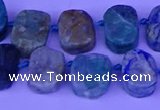 CTD3898 Top drilled 10*14mm - 13*18mm freeform chrysocolla beads