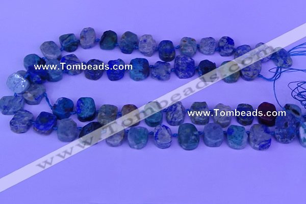 CTD3898 Top drilled 10*14mm - 13*18mm freeform chrysocolla beads