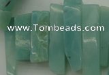 CTD390 Top drilled 10*20mm - 12*50mm wand amazonite beads