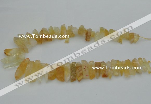 CTD393 Top drilled 6*15mm - 10*35mm wand citrine gemstone beads