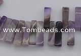 CTD400 Top drilled 4*15mm - 6*20mm sticks amethyst gemstone beads